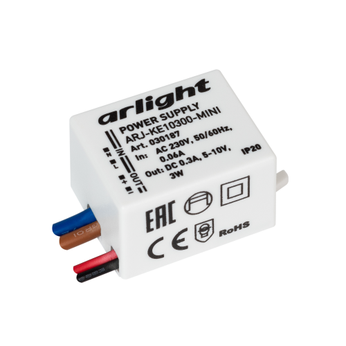 Блок питания ARJ-KE10300-MINI 0,3A 5V 3W Arlight 030187