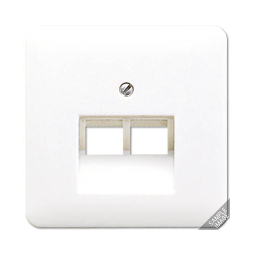 Лицевая панель для розетки телефонной RJ-11/интернет RJ-45 Jung CD 500/CD plus 569-2UA