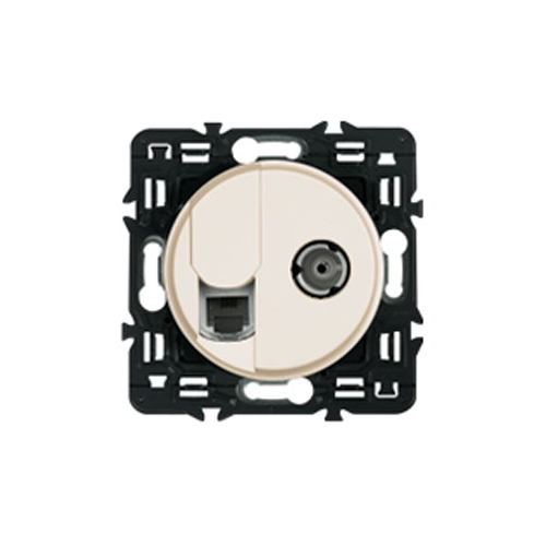 Лицевая панель для розетки интернет RJ-45/TV Legrand CELIANE 066234