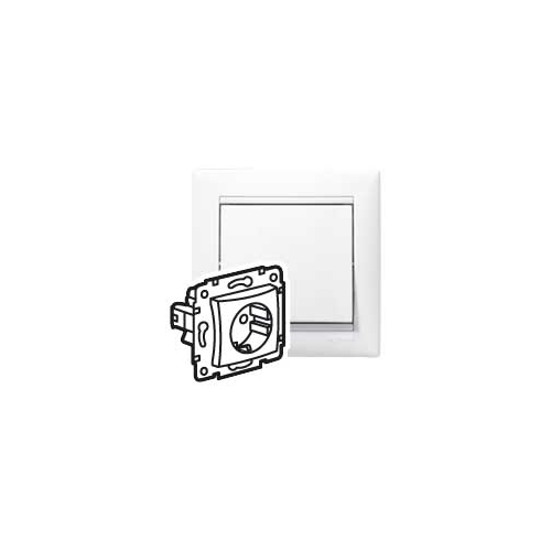 Розетка с/з со шторками Legrand VALENA CLASSIC 694269