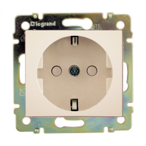 Розетка с/з со шторками Legrand VALENA CLASSIC 695613