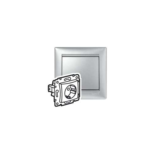 Розетка с/з со шторками Legrand VALENA CLASSIC 694343