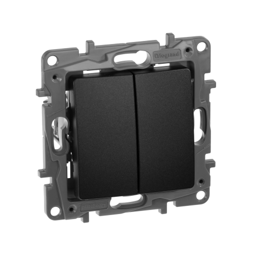 Переключатель двухклавишный Legrand ETIKA 672612
