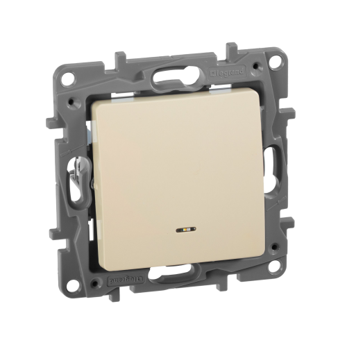Переключатель одноклавишный с подсветкой Legrand ETIKA 672315