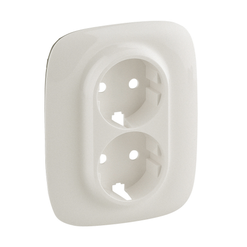 Лицевая панель для розетки с/з двойной Legrand VALENA LIFE, ALLURE 754959