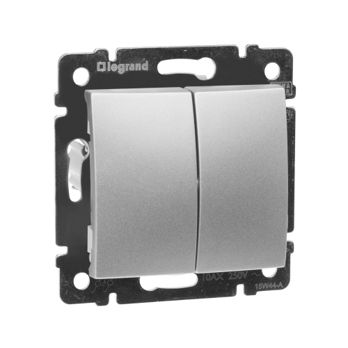 Переключатель двухклавишный Legrand VALENA CLASSIC 770108