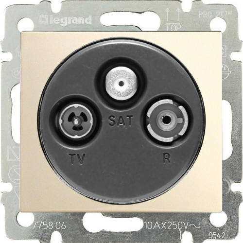 Розетка TV-FM-SAT Legrand VALENA CLASSIC 774335