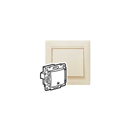 Выключатель кнопочного с символом Звонок Legrand VALENA CLASSIC 774116