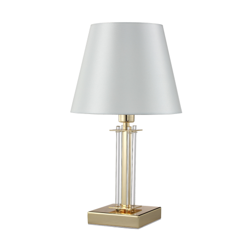 Декоративная настольная лампа Crystal Lux NICOLAS LG1 GOLD/WHITE