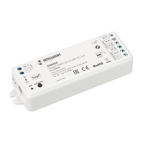 Диммер SMART-PWM-102-72-MIX-PD-SUF 12-36V 120-360W 2x5A Arlight 035310