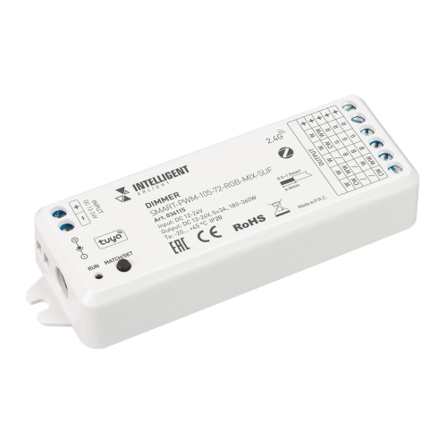 Диммер SMART-PWM-105-72-RGB-MIX-SUF 12-24V 180-360W 5x3A Arlight 036115
