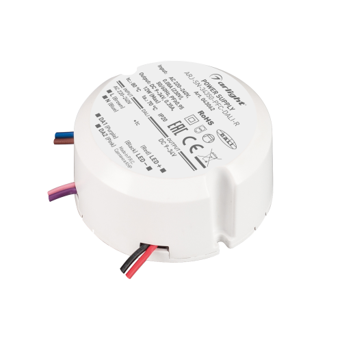 Диммируемый блок питания ARJ-SN-34350-PFC-DALI-R 0,35A 9V 12W Arlight 043062