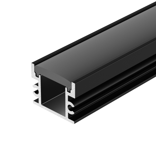 Профиль для лент FLOOR18-H15-3000 ANOD BLACK Arlight 045672