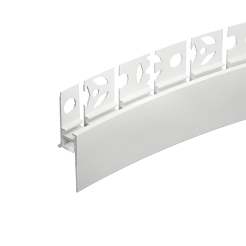 Профиль для лент PLINTUS-FANTOM-BENT-H20-SIDE-2000 WHITE Arlight 043674