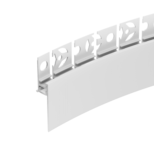 Профиль для лент PLINTUS-FANTOM-BENT-H35-SIDE-2000 WHITE Arlight 043675