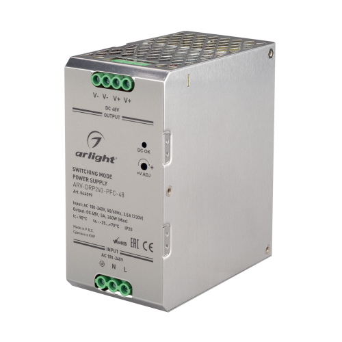 Блок питания ARV-DRP240-PFC-48 0-5A 44-48-53V 240W Arlight 044599