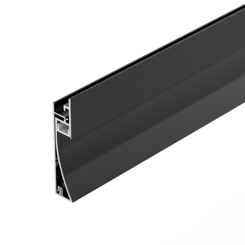 Профиль для лент PLINTUS-H58-F-2000 BLACK Arlight 045286