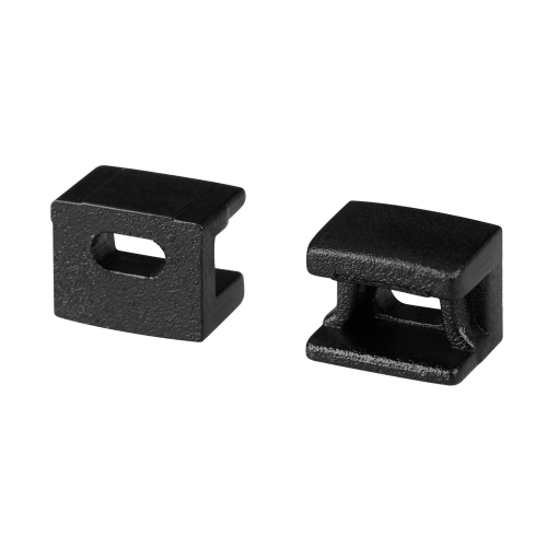 Комплект заглушек для профиля (2шт) PLINTUS-FANTOM-BENT BLACK Arlight 043905