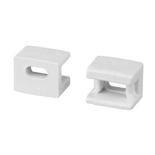 Комплект заглушек для профиля (2шт) PLINTUS-FANTOM-BENT WHITE Arlight 043898