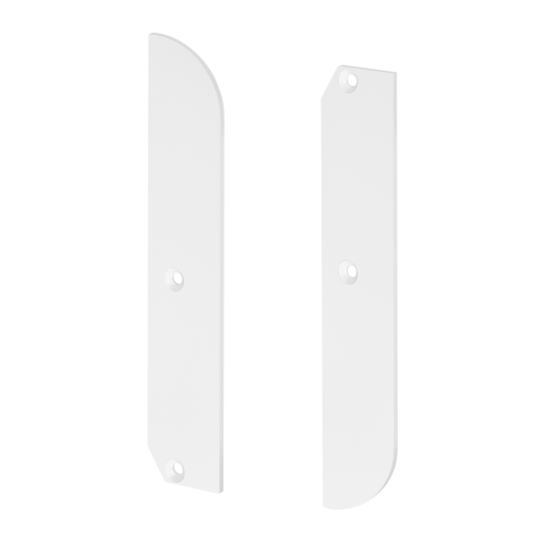 Комплект заглушек для профиля (2шт) PLINTUS-H80 WHITE Arlight 046159