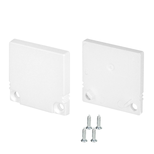 Комплект заглушек для профиля (2шт) SL-SLIM20-H20 WHITE Arlight 047636