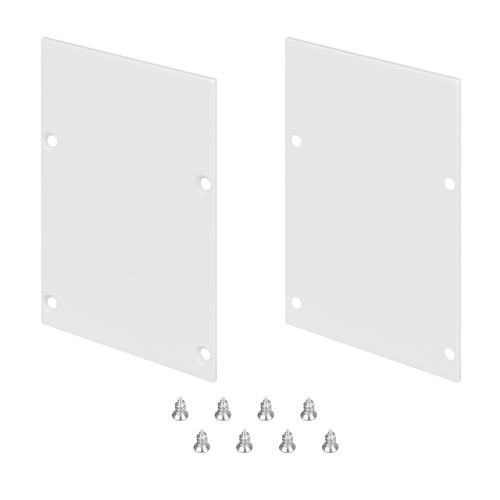 Комплект заглушек для профиля (2шт) LINE-S-5075 WHITE Arlight 041866