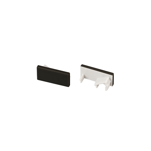 Комплект заглушек для профиля (2шт) SL-BEVEL-W21 BLACK Arlight 043693