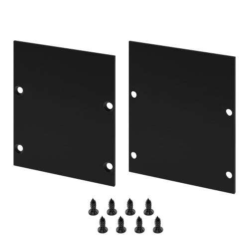 Комплект заглушек (2шт) для профиля LINE-6070 BLACK Arlight 046408