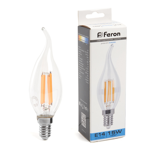Светодиодная лампа Feron Свеча на ветру 15W 1340Lm 6400K E14 38264