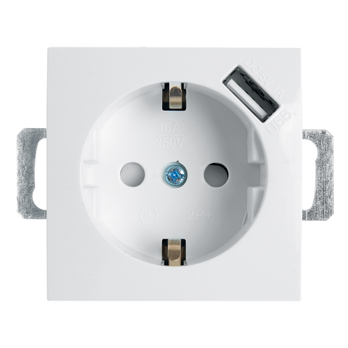 Розетка с/з + USB Stekker ЭРНА 39318