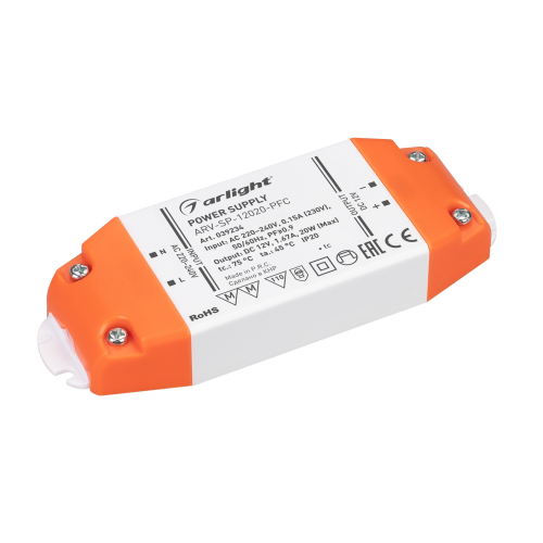 Блок питания ARV-SP-12020-PFC 1,67A 12V 20W Arlight 039234