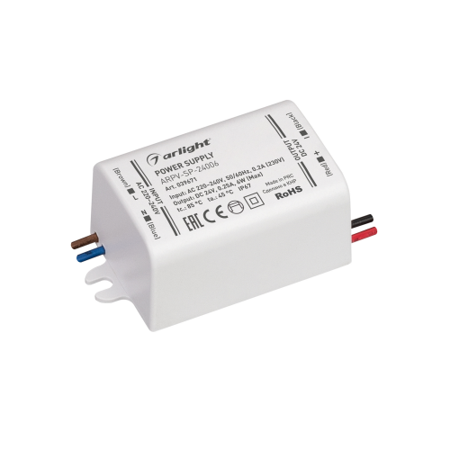 Блок питания ARPV-SP-24006 0,25A 24V 6W Arlight 039671