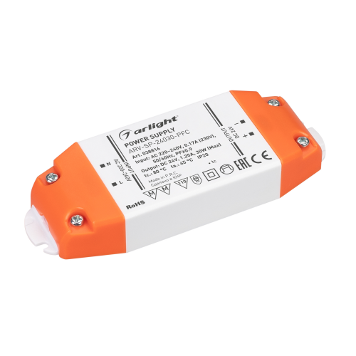 Блок питания ARV-SP-24030-PFC 1,25A 24V 30W Arlight 038816