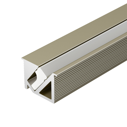 Профиль для лент SL-BEVEL-H10-F14-2000 ANOD OLIVE GREY Arlight 038200