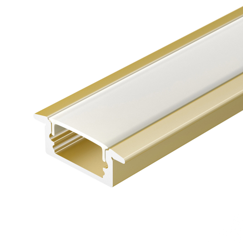 Профиль для лент LINE-2308-F-2000 ANOD GOLD Arlight 039989