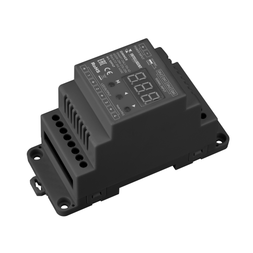 Диммер SMART-DALI-104-62-ADDR-DIM-DT6-DIN Black 12-24V 240-480W 4x5A Arlight 039147