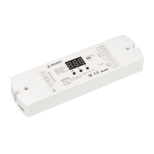 Декодер SMART-DMX512-204-62-RGBW-RDM-SUF 3-45V 4,2-216W 4x350-1200mA Arlight 037441