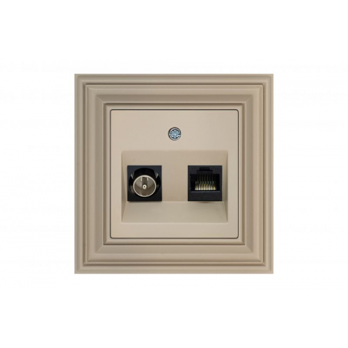 Розетка TV/интернет RJ-45 Liregus RETRO 29-135