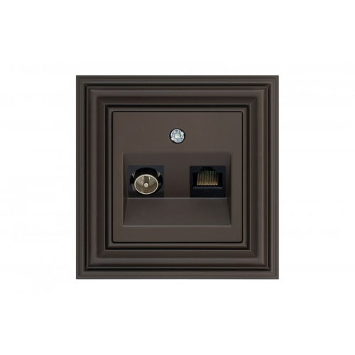 Розетка TV/интернет RJ-45 Liregus RETRO 29-034