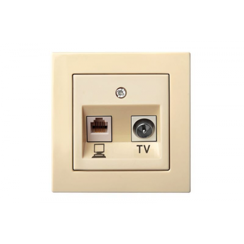 Розетка TV/интернет RJ-45 Liregus EPSILON 28-073