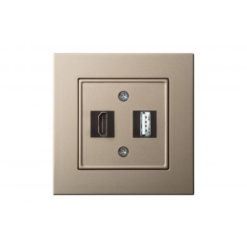 Розетка HDMI+USB Liregus EPSILON 28-3243