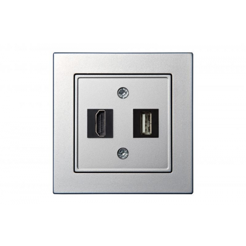 Розетка HDMI+USB Liregus EPSILON 28-1856
