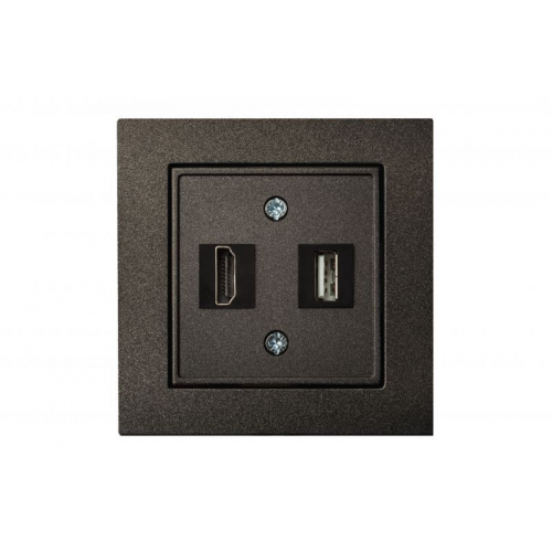 Розетка HDMI+USB Liregus EPSILON 28-1131