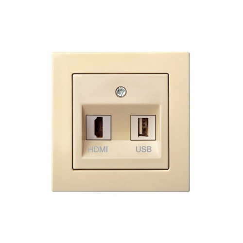 Розетка HDMI+USB Liregus EPSILON 28-085