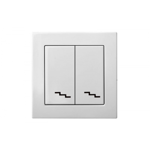 Переключатель двухклавишный Liregus EPSILON 28-010