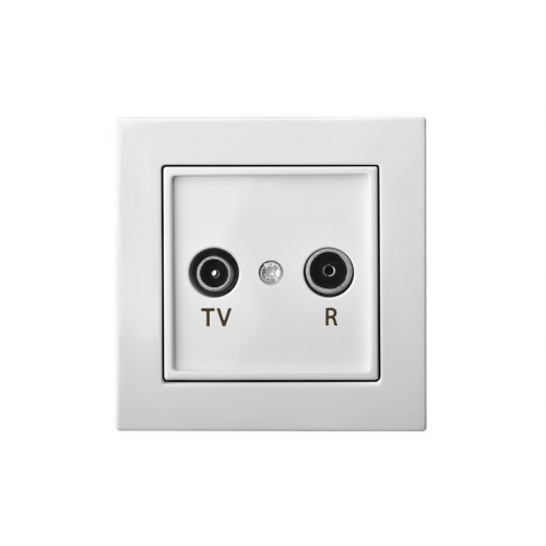 Розетка TV+R оконечная Liregus EPSILON 28-026