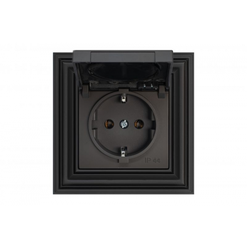 Розетка со шторками IP44 Liregus RETRO 29-223