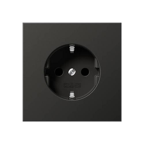 Розетка с/з Jung LS METAL AL2521AN
