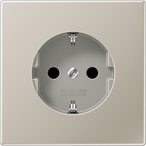 Розетка с/з Jung LS METAL ES2520N