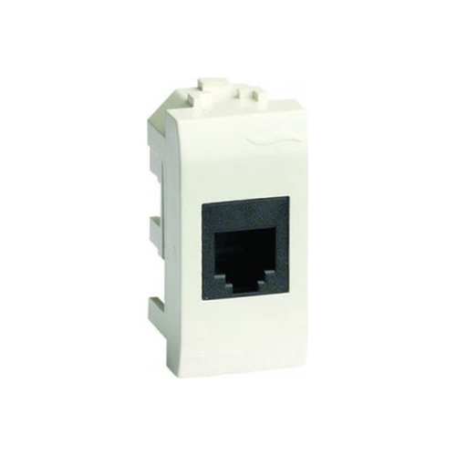 Розетка телефонная RJ-12 DKC BRAVA 76120B